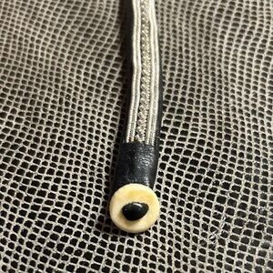 Traditional Sámi Leather Black Leather Bracelet